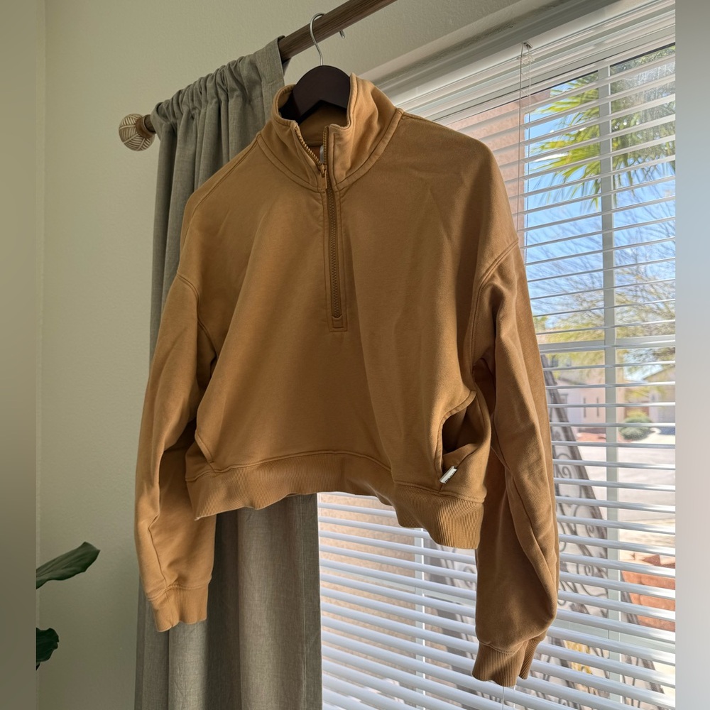 Fabletics Camel Cowl Neck Sweater